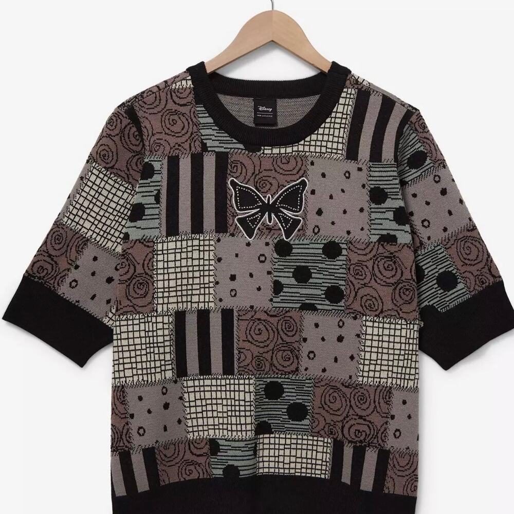 Disney’s The Nightmare Before Christmas Sally Patterned Crop Blouse